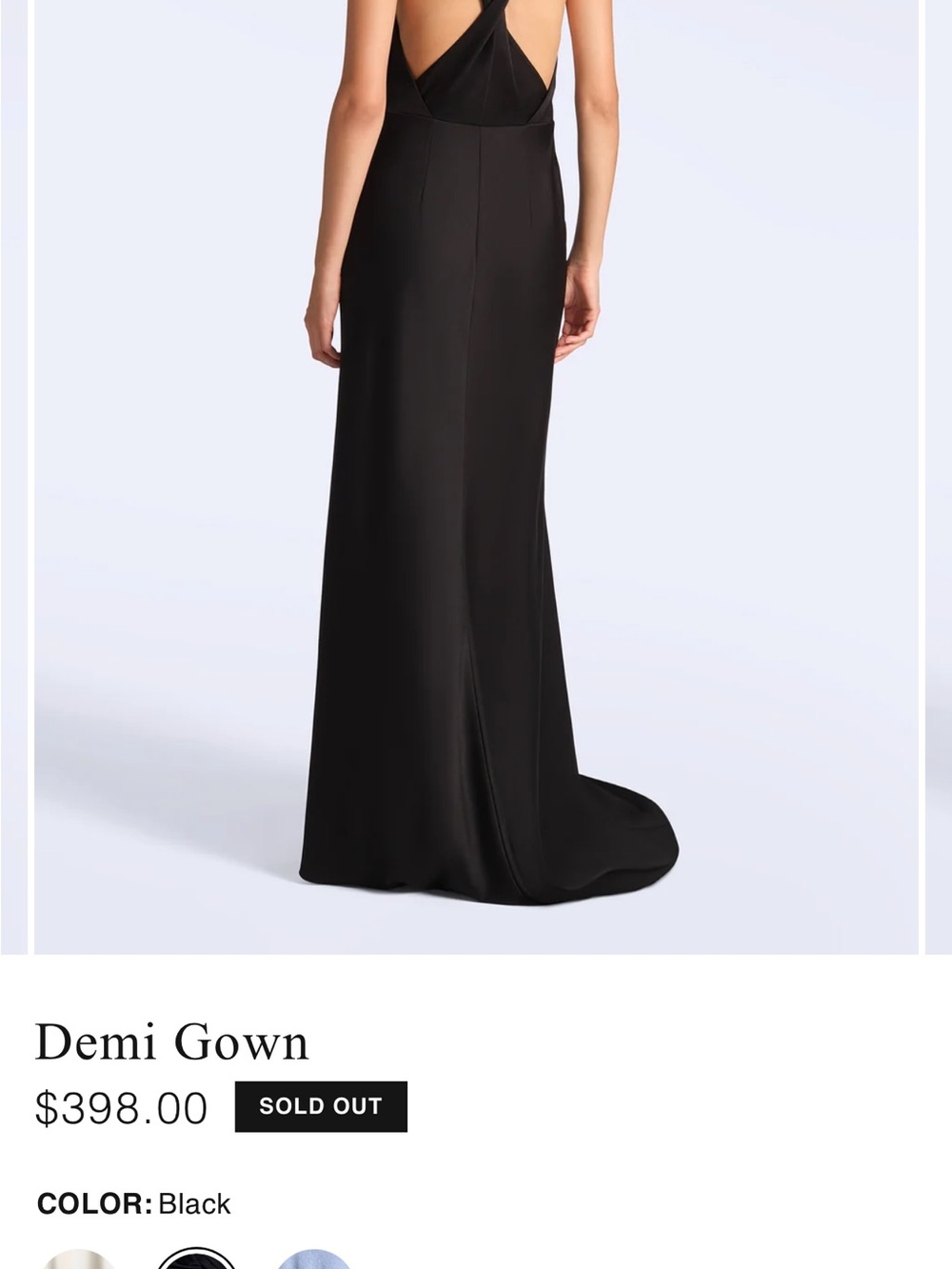 BCBGMaxAzria Black Demi Gown Maxi Dress - Picture 7 of 7
